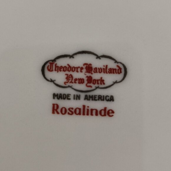 Vintage Theodore Haviland Rosalinde.14" Oval Serving Platter - Picture 8 of 9